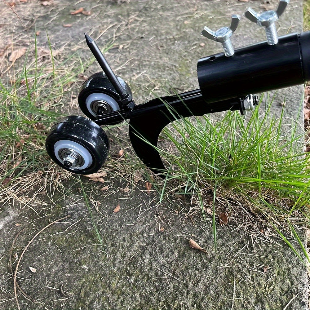 1pc Metal Weeder Roller 1pc Heavy-Duty Metal Garden Weeder Roller | Multi-Function Crevice Weed Remover Tool, No-Bend Stair Weeding Tool, Efficient Rolling Weeding for Outdoor Spaces
